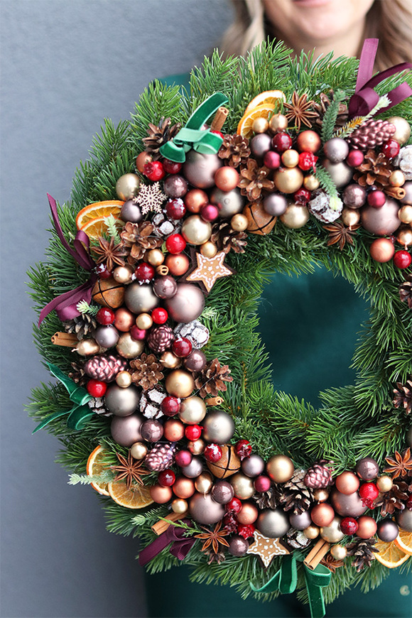 Our Home, świąteczny wianek dekoracyjny