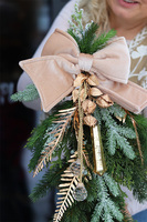 Jerusalem, girlanda zimowa z kokardą