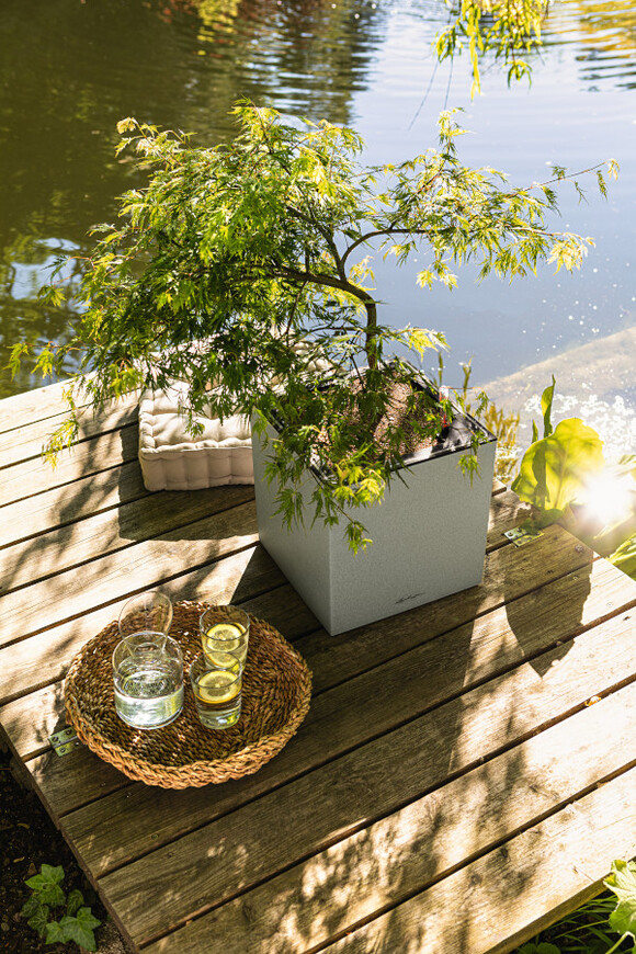 Canto Stone LED, podświetlana doniczka z nawadnianiem