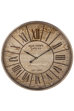 Old Town Wood, elegancki zegar ścienny, śr.54cm