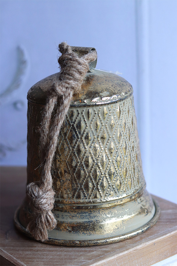 Tradition Dzwonek, metalowa świąteczna zawieszka dekoracyjna