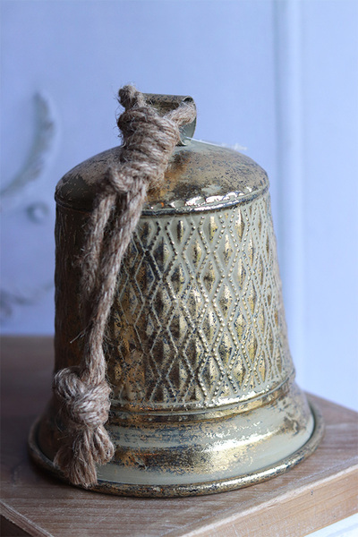 Tradition Dzwonek, metalowa świąteczna zawieszka dekoracyjna