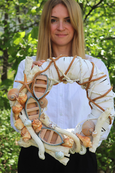 Zanzibar, marynistyczny wianek z łódkami