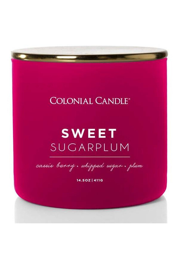 Sugar Plum, sojowa świeca zapachowa, Pop of Color