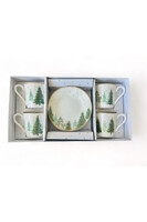 Choinkowy Las, komplet filiżanek do espresso