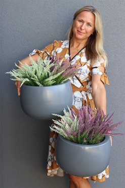 dekoracja jesienna Wrzosy Moko Twins, wym.42x50cm