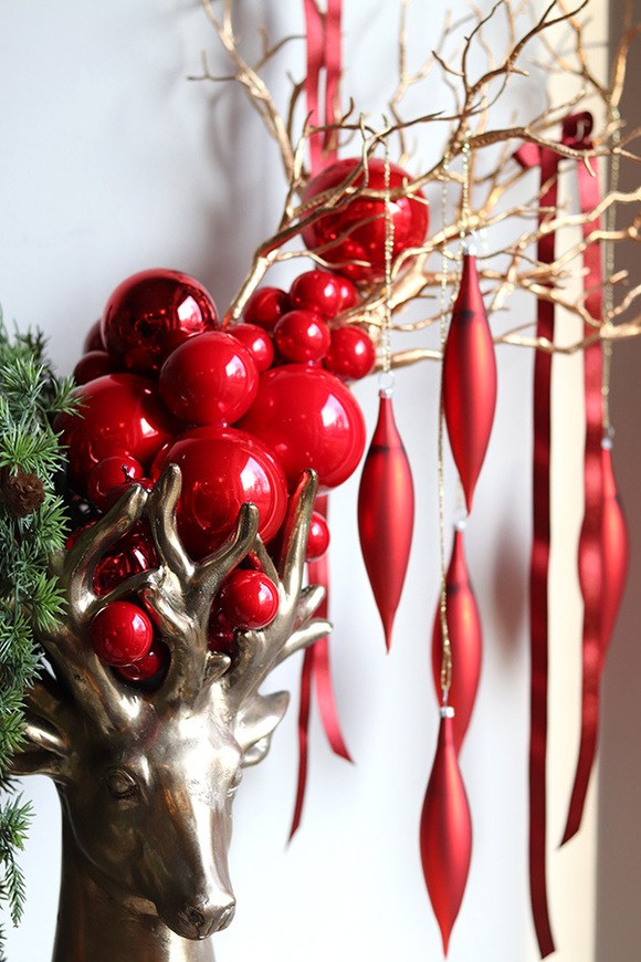 Reniferro Design, świąteczny stroik z reniferem