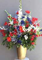 Mazowsze, duża kompozycja kwiatowa, wym.139x90cm