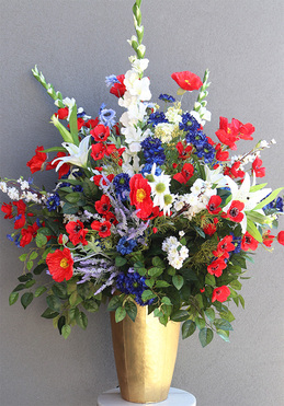 Mazowsze, duża kompozycja kwiatowa, wym.139x90cm