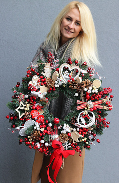 Święta with tenDOM, bajeczny wianek bożonarodzeniowy, śr.55cm