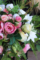 Malediwy Pink S, kompozycja kwiatowa / bukiet, wym.45x55cm