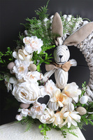 Zajączek Wiosenny, wiosenny wianek dekoracyjny