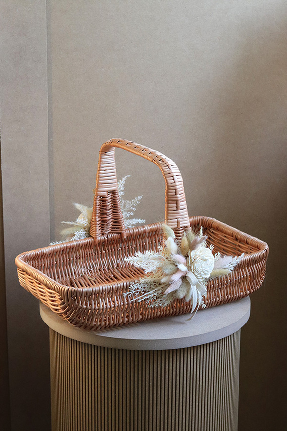 Boho Easter XL, dwustronnie dekorowany koszyczek wielkanocny