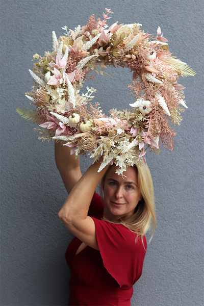 Baśniowy Dom, jesienny wianek z dyniami, rozp.55cm