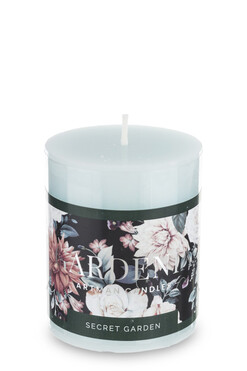 Gardenia Secret Garden, świeca zapachowa, wym.8.5x7cm