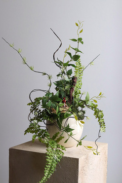 OD RĘKI Wiejska Wiosna, stroik wielkanocny z kurami, wys.50cm 