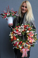 wianek świąteczny Christmas with Tendom LED