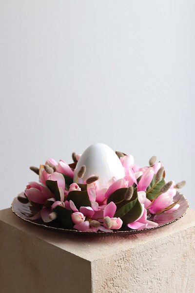 Melania Pink, stroik wielkanocny z jajem