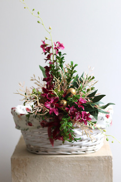 Flowerito, dekorowany koszyczek wielkanocny, wys.30cm  