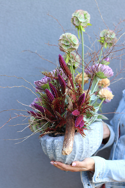 Klimatyczna, nowoczesna jesienna dekoracja, wym.55x75x35cm