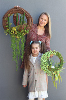 Żabka, boski wianek na drzwi z żabą