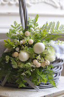 Wiosna Nerute, dwustronnie dekorowany koszyczek wielkanocny