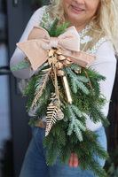 Jerusalem, girlanda zimowa z kokardą