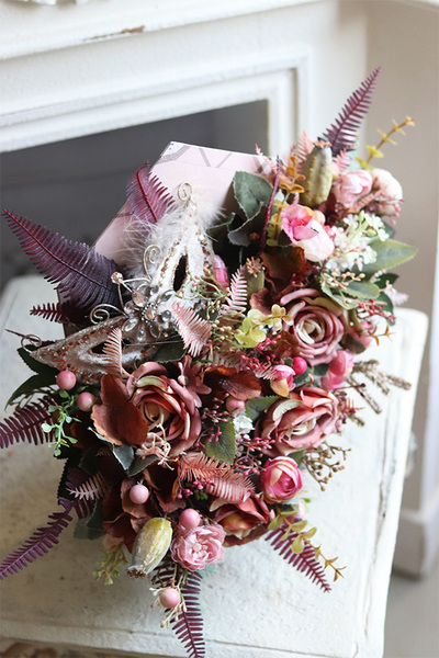 Dzień Babci i Dziadka, Koperto Bravia, flowerbox, wym.30x35cm