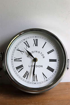 Paddington, zegar dwustronny wiszący OUTLET, śr.21cm