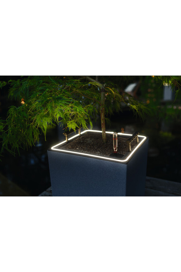 Canto Stone LED, podświetlana doniczka z nawadnianiem
