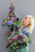 Purple Days, komplet dekoracji nagrobnych, kompozycja