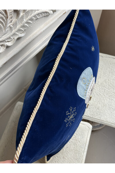 Christmas Mood, poszewka dekoracyjna świąteczna, Dziadek Niebieski