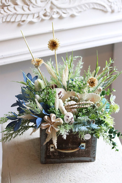 kompozycja marynistyczna w szufladzie, Nadmorska 2, wym.38x34cm 