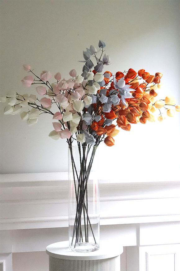 Miechunka, gałązka sztuczny kwiat	