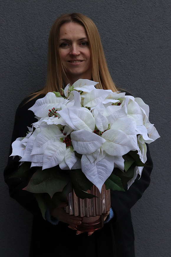 Gwiazda Betlejemska Morlano, wysokiej jakości sztuczna roślina