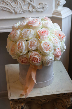 Brytyjska Róża, różany flowerbox, wys.38cm