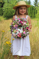 Gołąb, subtelny wianek na drzwi