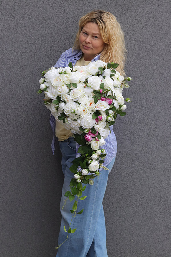 Serce Pełne Miłości 3, dekoracja nagrobna w kształcie serca