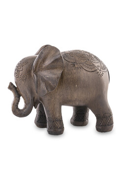 figurka dekoracyjna na szczęście, Słoń Mandala, wys.14.5cm