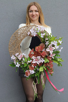  Imogine, asymetryczny wianek na drzwi