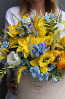 Żółte Żonkile, wiosenny flowerbox	