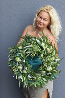 Projekt Szałas, wianek jesienny z wrzosami, śr.50cm