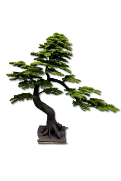 Bonsai, sztuczna roślina na podstawie