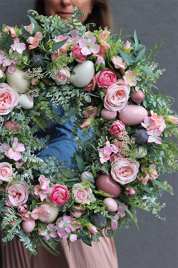 bajeczny wianek wielkanocny, Green Canoe Pastels 2