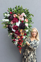 Bordo Premium, komplet dekoracji nagrobnych