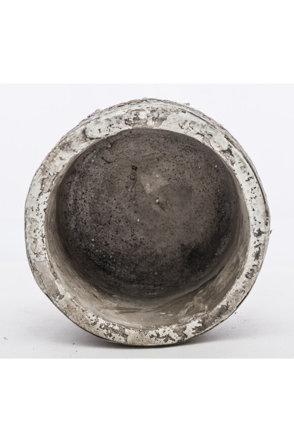 Arabesque B, cementowa doniczka / osłonka, wym.11x15.5x15.5cm