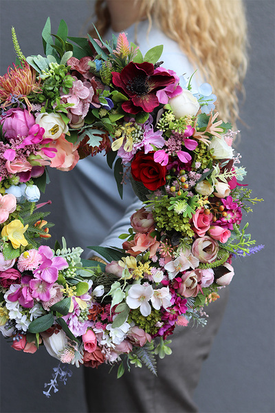 Kreolka, wianek dekoracyjny na drzwi