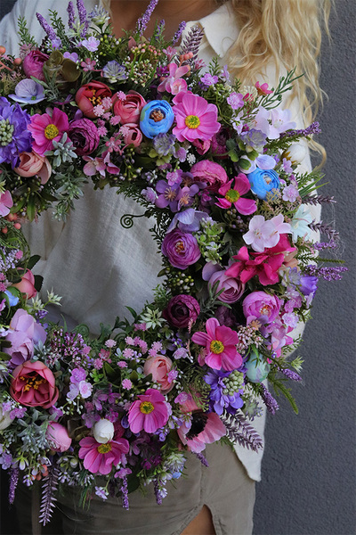 Las we Wrzosach kwiatowy wianek	