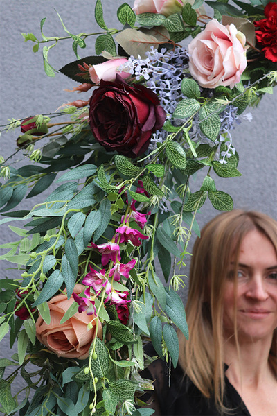 Koriana 2, girlanda roślinna na drzwi