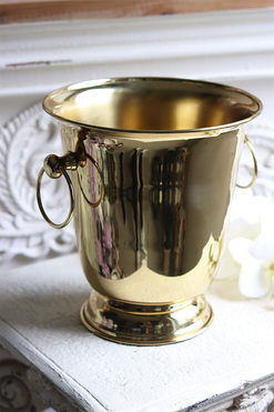 cooler wiaderko na lód, Lux Villa Gold Boris, wym.24x22cm